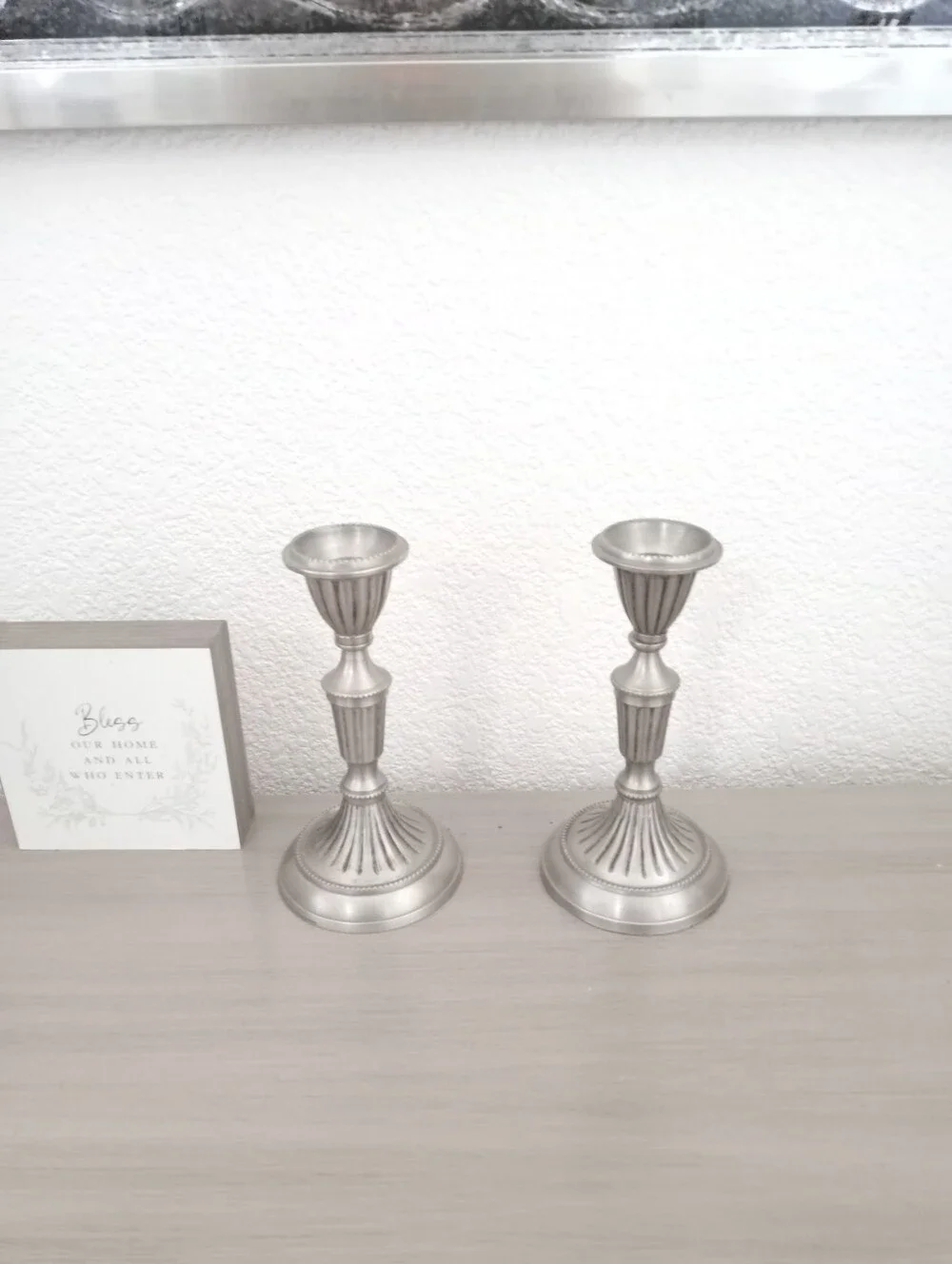 Vintage Silver Candlestick Holders